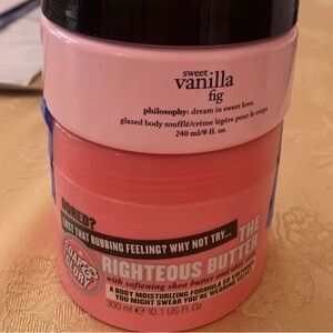 Soap & Glory Righteous Butter and Philosophy Sweet Vanilla Fig Set UNUSED